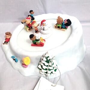 Hallmark Peanuts Sledding Tabletop Figurine